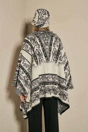 BYE Be Your Essence Greek Fringed Cape