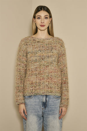 BYE Be Your Essence Boat Neck Sweater