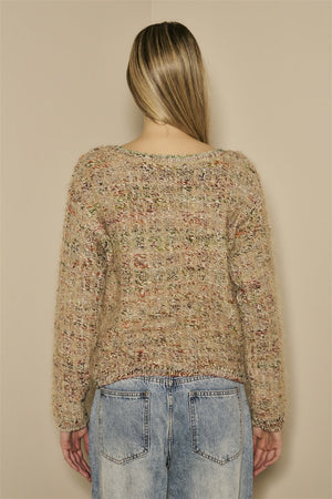 BYE Be Your Essence Boat Neck Sweater