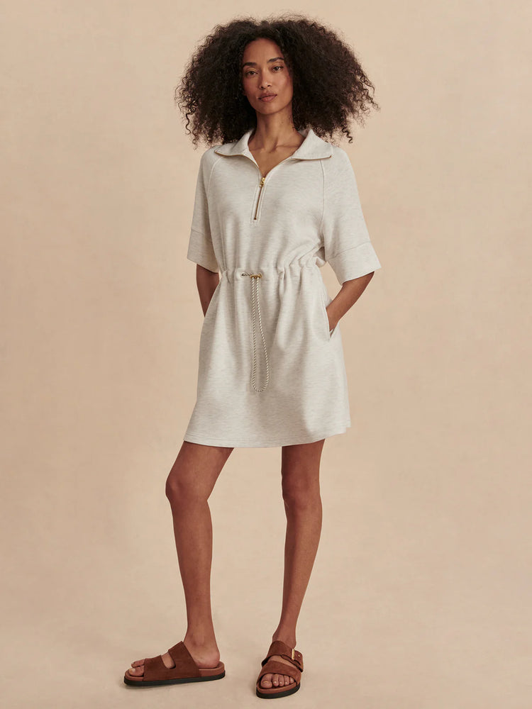 Varley Paisley Half Zip Dress