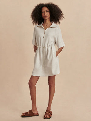 Varley Paisley Half Zip Dress