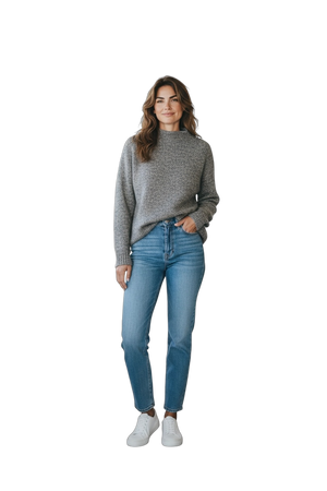 W. Cashmere Tia Mock Neck