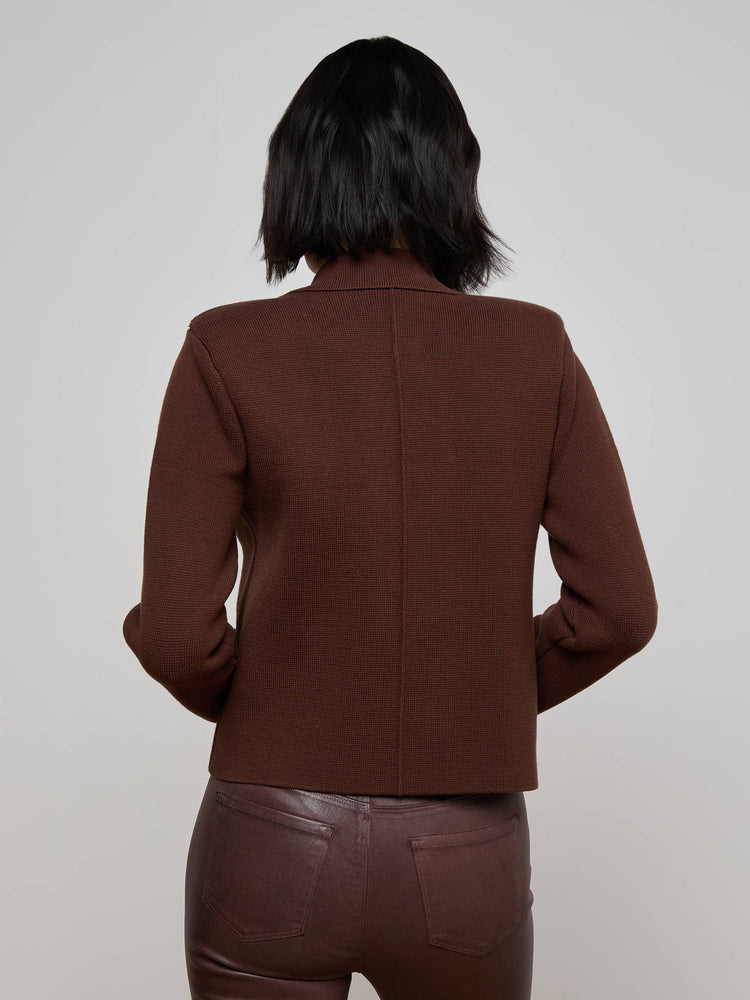 L'Agence Madilyn Double Breasted Knit Jacket