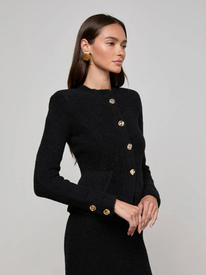 L'Agence Melissa Knit Flare Cardigan