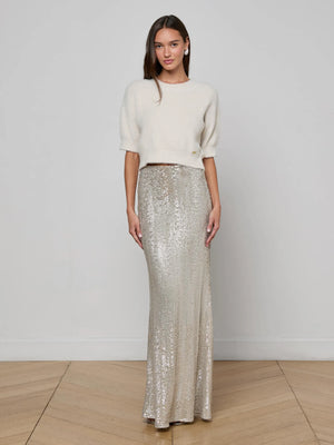 L'Agence Guinevere Short Sleeve Crop Crew
