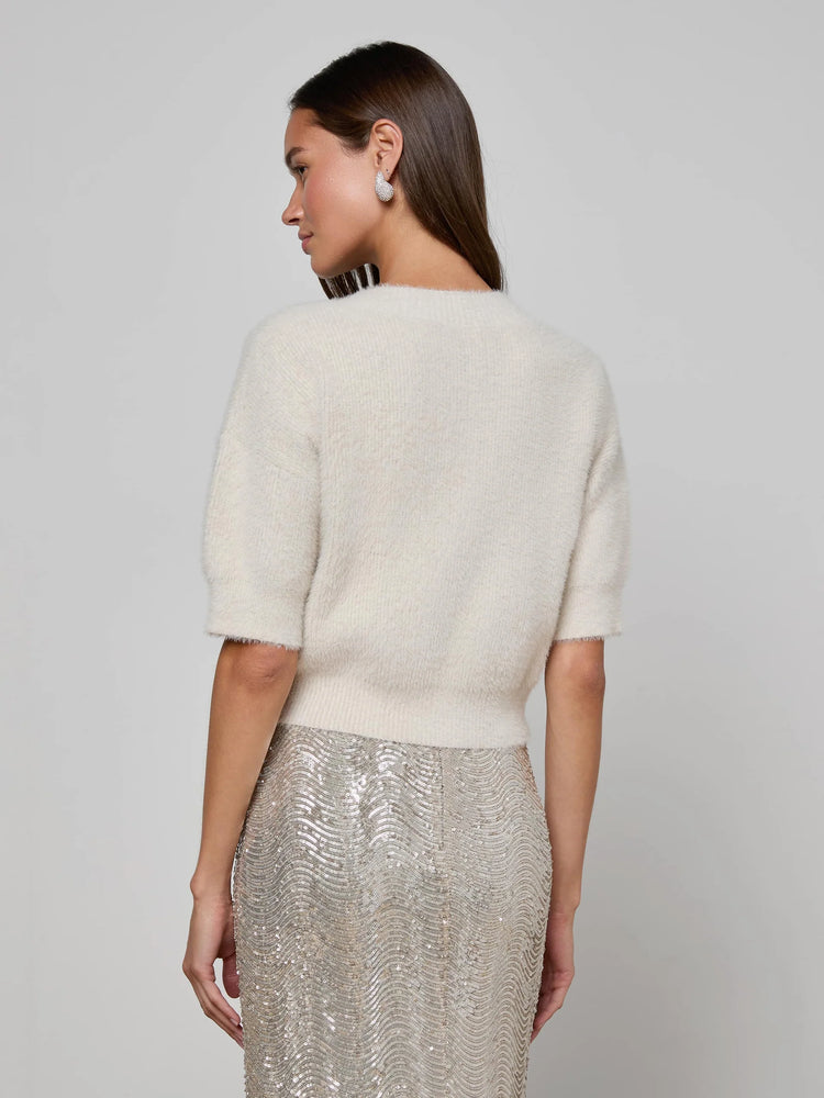 L'Agence Guinevere Short Sleeve Crop Crew