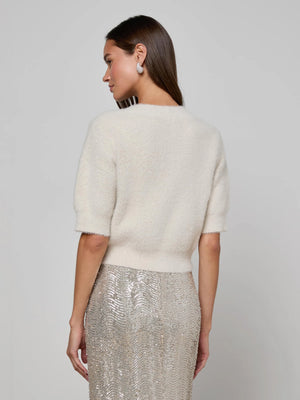 L'Agence Guinevere Short Sleeve Crop Crew