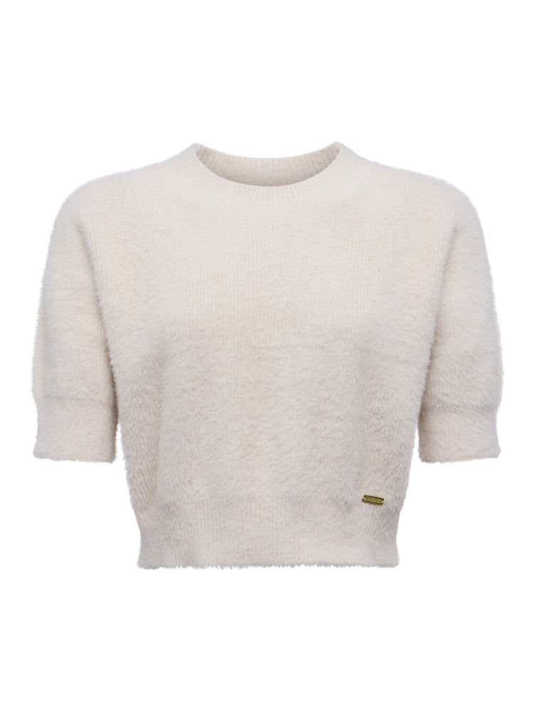 L'Agence Guinevere Short Sleeve Crop Crew