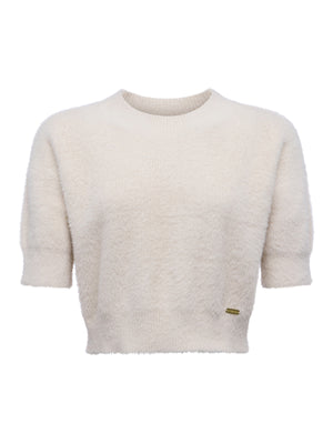 L'Agence Guinevere Short Sleeve Crop Crew