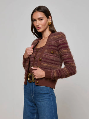 L'Agence Ariadne Mixed Stitch Cardigan