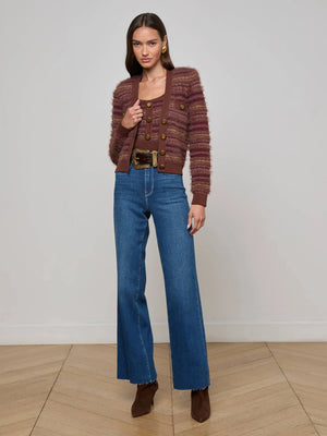 L'Agence Ariadne Mixed Stitch Cardigan