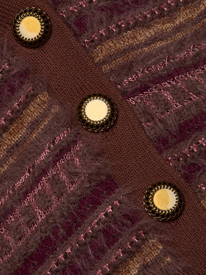 L'Agence Ariadne Mixed Stitch Cardigan