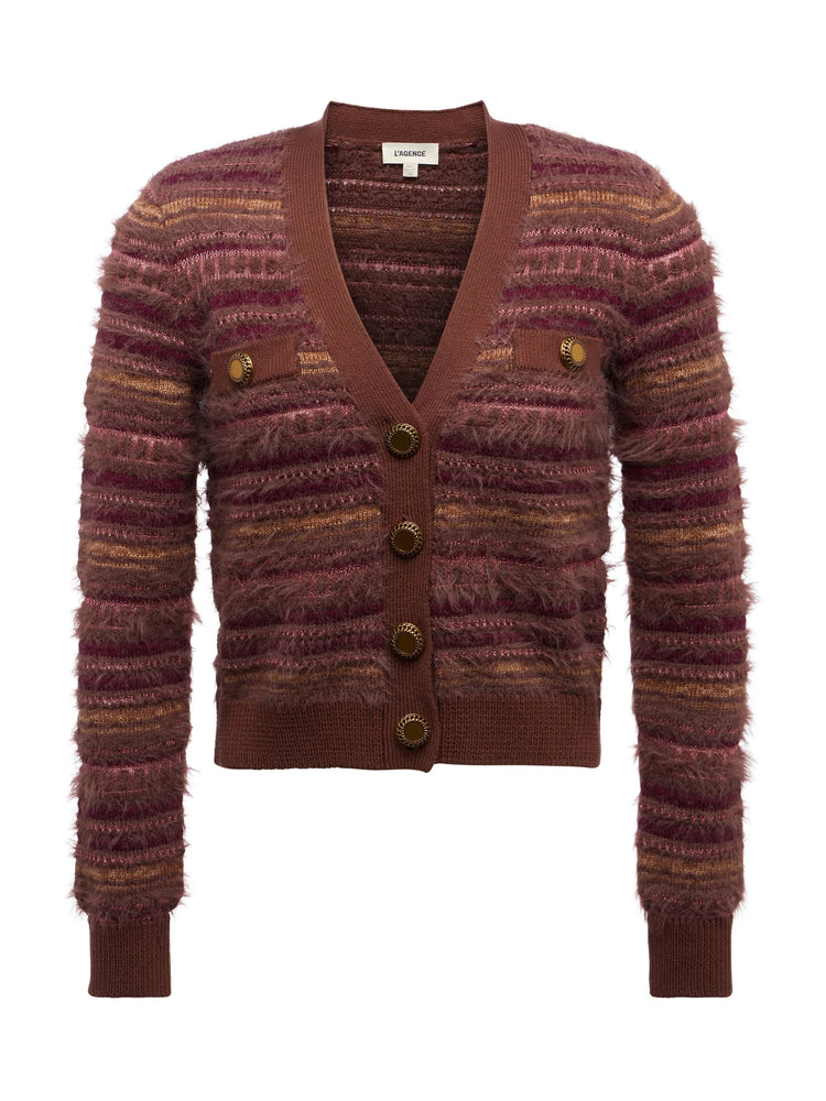 L'Agence Ariadne Mixed Stitch Cardigan