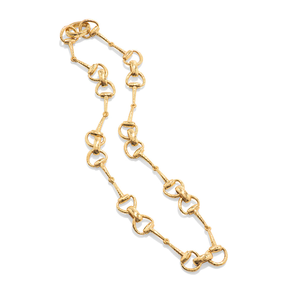 Capucine de Wulf Equestrian Snaffle Bit Chain Necklace, 20"