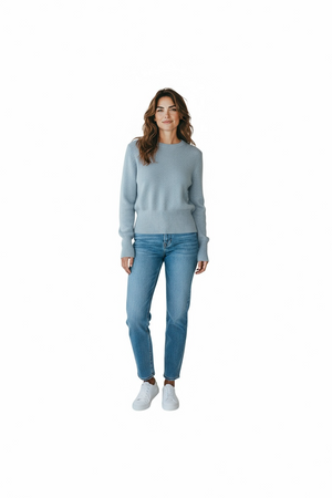 W. Cashmere Laurel Cinched Waist Sweater