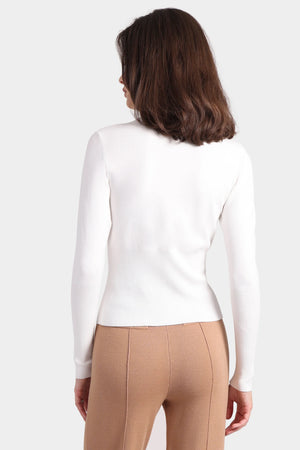 Minnie Rose Long Sleeve Shirt with Ribbed Details