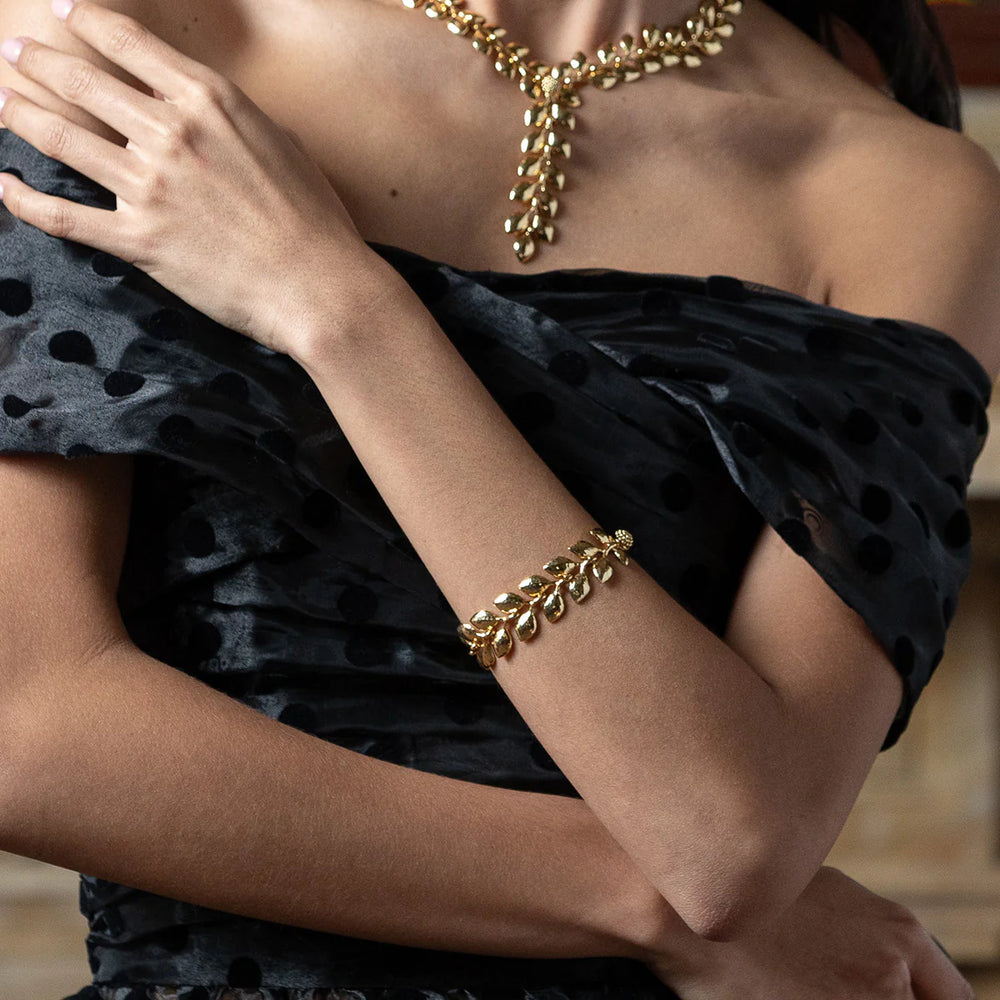 Capucine de Wulf Golden Laurel Link Bracelet