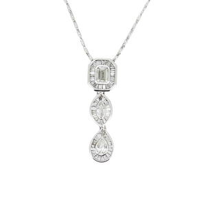 Corielle Faye Necklace in White Gold