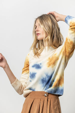 Lilla P Tie Dyed Crewneck Sweater