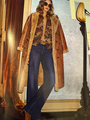 L'Agence Citron Faux Fur Maxi Coat