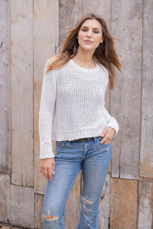 Wooden Ships Maura Cropped Sweater