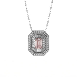 Corielle Lauren Pink Sapphire Pendant Necklace