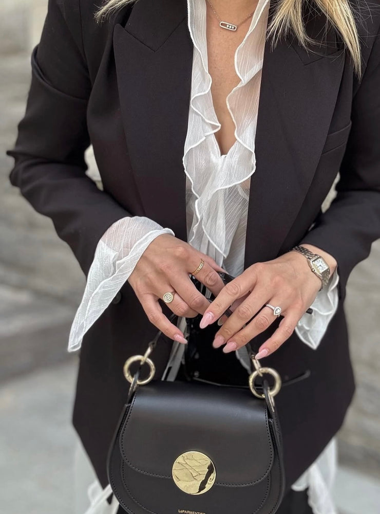 LeParmentier Yucca Soho Handbag, Black