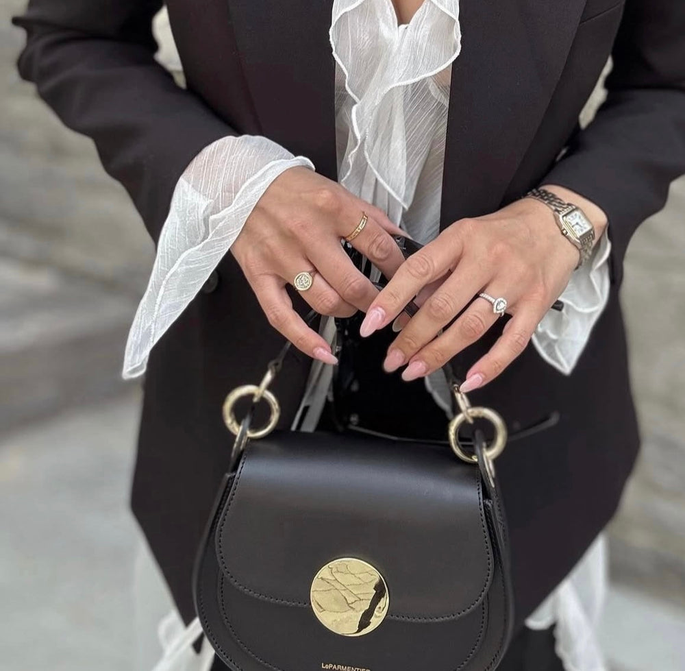 LeParmentier Yucca Soho Handbag, Black