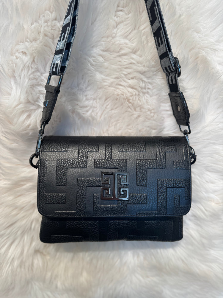 EL Handbags Antiparos Classic Embossed Leather Bag