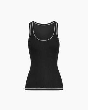 ATM Modal Rib Boy Tank, Black