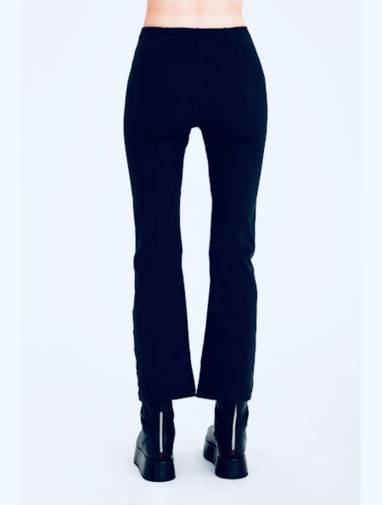 Elaine Kim Cicero Tech Stretch Cropped Pants with Studs