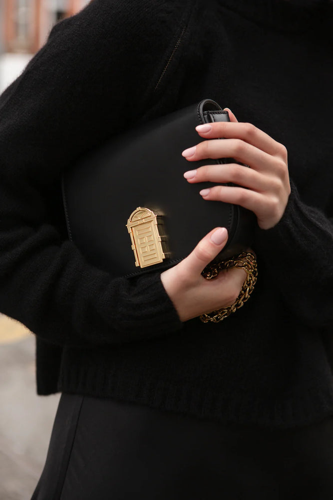 Ted 1942 Mini Crossbody Door Bag, Black