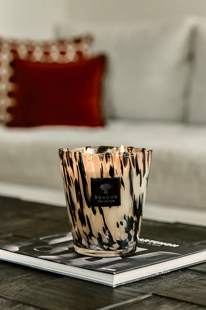Baobab Collection Scented Candle, Pearls Black