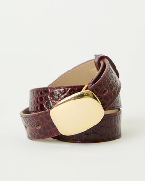 B-Low The Belt Jacob Croco Belt, Merlot