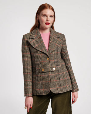 Frances Valentine Bobby Blazer, Newbury Plaid Wool