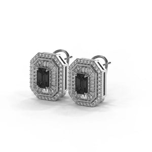 Corielle Lauren White Gold Diamond Earrings