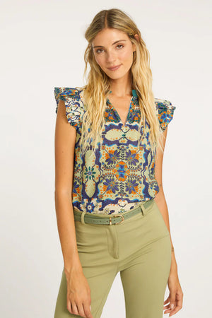 Caballero Filippa Wildcat Tapestry Top