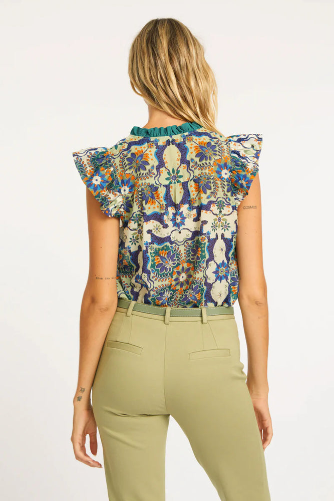 Caballero Filippa Wildcat Tapestry Top