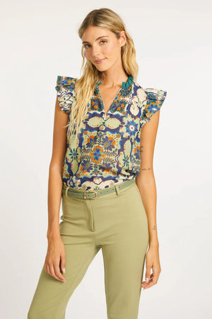 Caballero Filippa Wildcat Tapestry Top