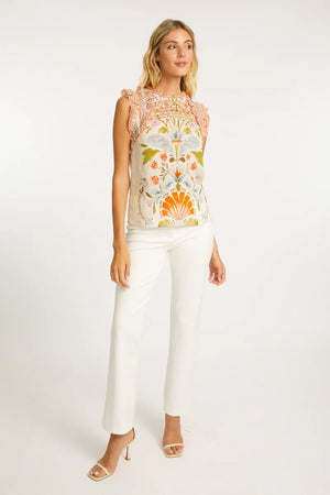 Caballero Micheline Vintage Floral Top
