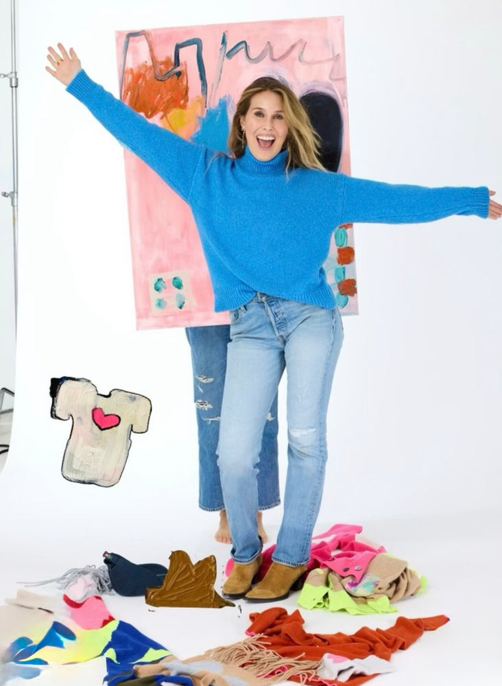 Kerri Rosenthal Lucy Mock Neck Sweater