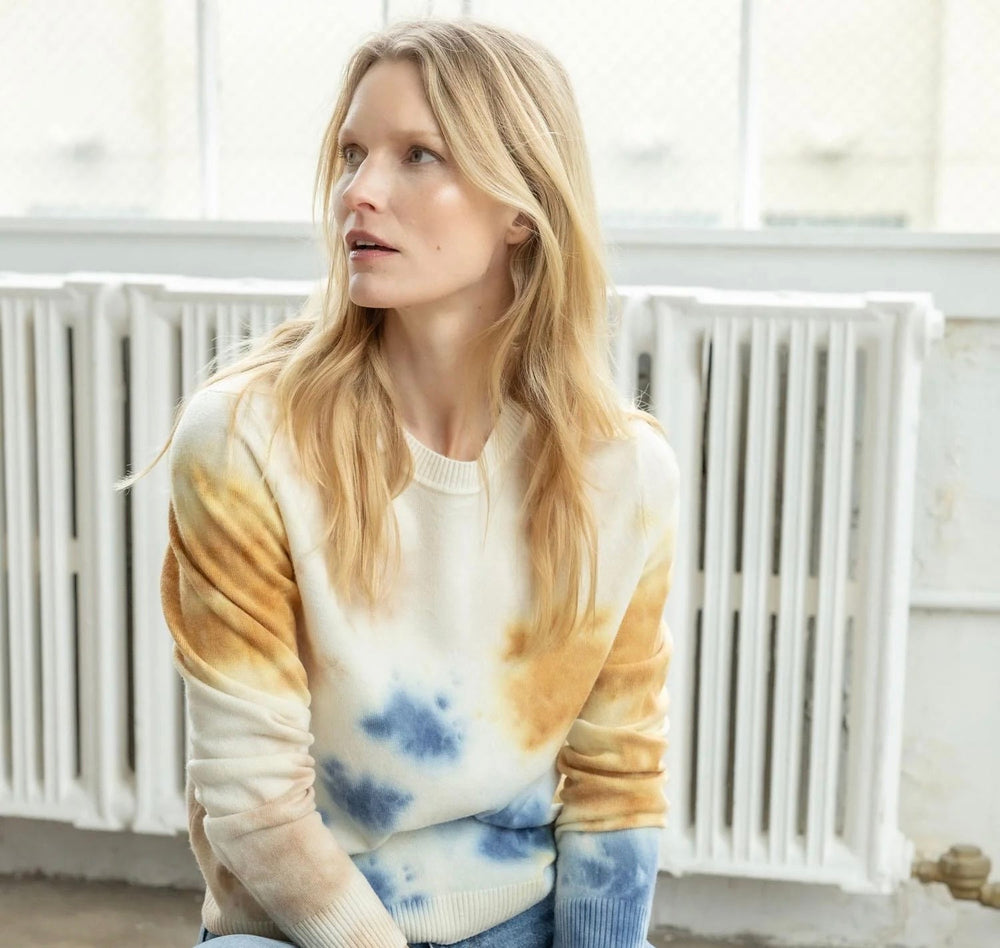 Lilla P Tie Dyed Crewneck Sweater