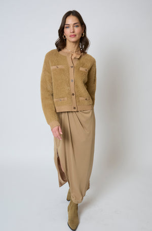 Central Park West Roman Eyelash Cardi