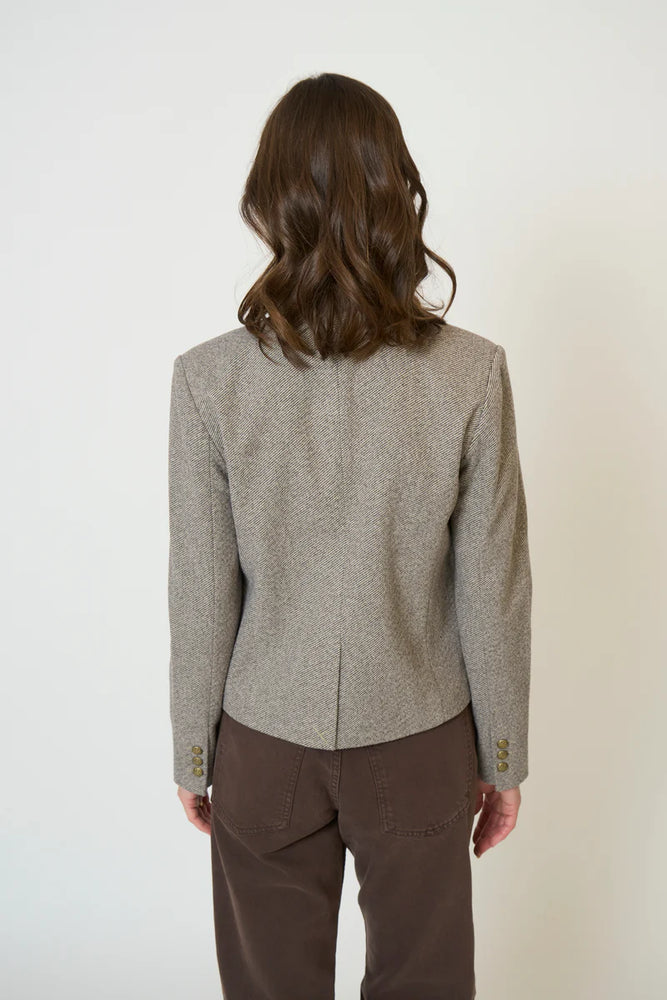 Central Park West Halsey Mandarin Collar Jacket