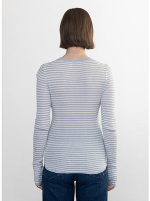 Margaret O'Leary Shirtail Waffle Crew