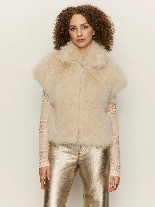 Sanctuary Silky Fur Vest