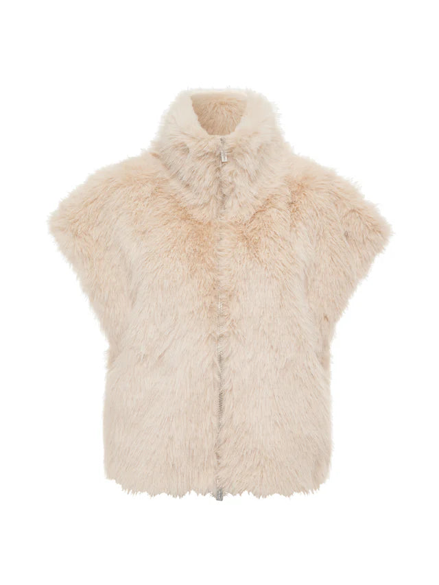 Sanctuary Silky Fur Vest