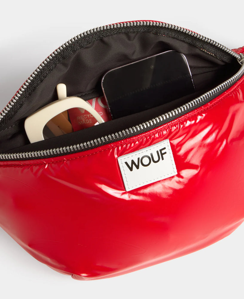 WOUF Glossy Waistbag, Cherry