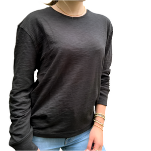 Erin Gray Light Sweatshirt Tee, Black