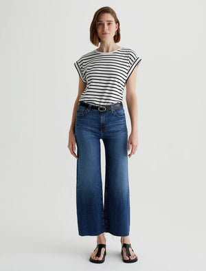 AG Jeans Saige Wide Leg Crop Jean, Plume